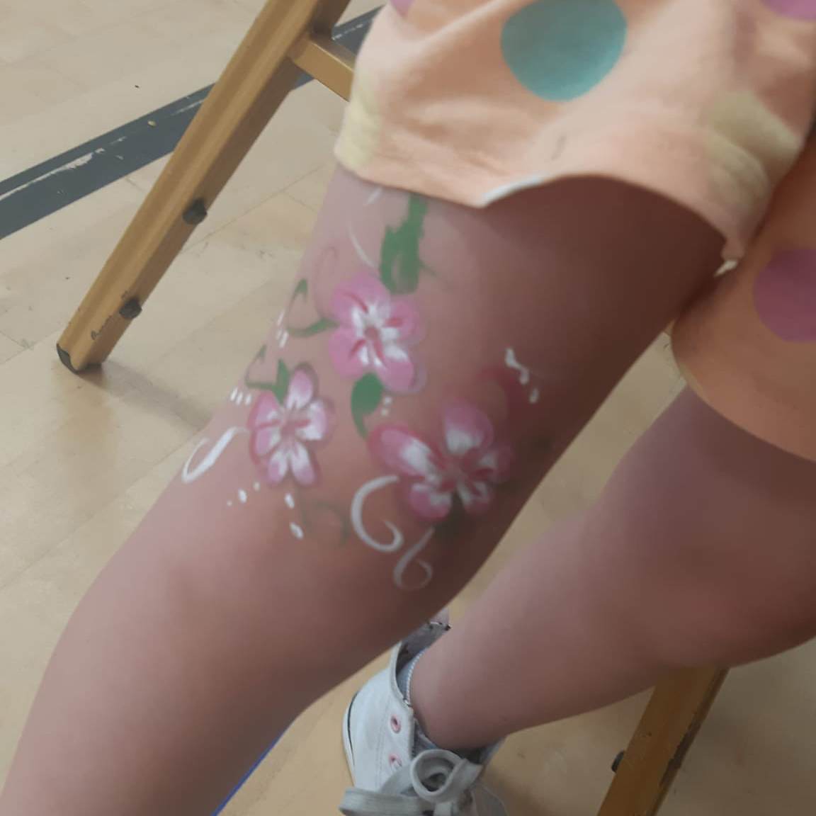 face painted face