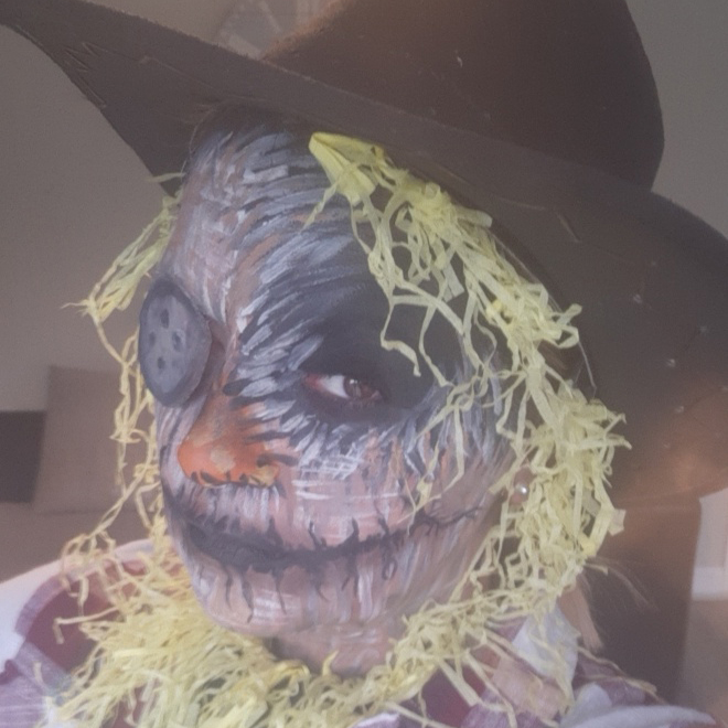 face painted face