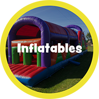 a bouncy castle - click link to inflatables page